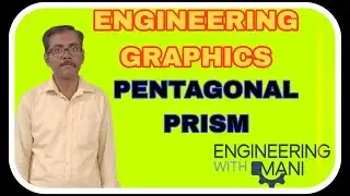 Engineering Graphics/Projection of Solids/Pentagonal Prism/Short with Concept/ Clearly explained