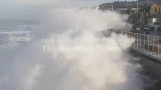 California king tides unleash massive waves causing street flooding and hazardous shorelines