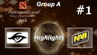 The Internatonal 2015 Group A - Secret vs Navi game 1 highlights