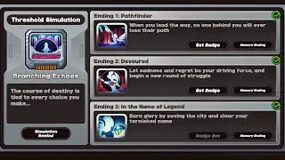 Zenless Zone Zero Threshold Simulation: Branching Echoes - All Routes & Endings
