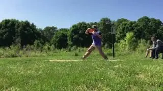 Zackeriath Johnson Slow-Motion Disc Golf Drive 5/15/16