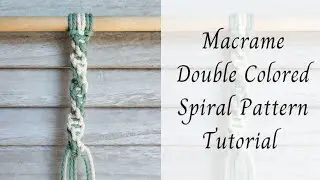 Macrame Double Colored Spiral Pattern