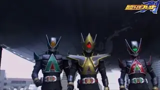 Kamen Rider Blade Missing Ace: Glaive & Larc & Lance Fight Scene 