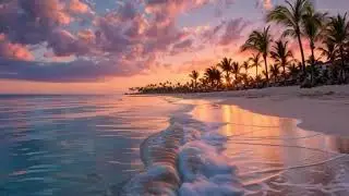 LIVE Full HD Brazilian sunset 🌅 Beach Ambience 🌊 | Calm Ocean Waves for Relaxation & Sleep