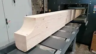 SARMAX AUTOMATIC FINISHING LINE FOR BEAMS WITH SANDER KIOWA T, FLOW-COATER APACHE 15 BRUSH-AIR