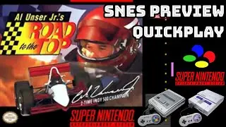 Al Unser Jr.'s Road to the Top (SNES) PREVIEW/QUICKPLAY NO COMMENTARY HD 1080p