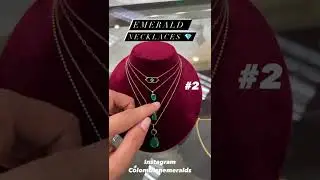 Stackable trending real unheated Colombian emerald and diamond gold chic necklaces gifts for her