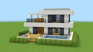 Minecraft small modern house tutorial #minecraft #minecraftbuilding 