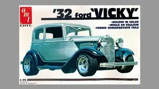 AMT '32 Ford Vicky 6573 2in1 before you buy/ box opening Parts, Decals, Instructions