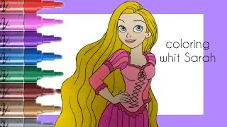 Rapunzel | Disney Princess Coloring Book Page Rapunzel | Coloring Page
