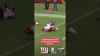 Commanders Craziest Tackle Against Giants #nfl #nflfootball #goofynfl #cfb #nflmemes #viral