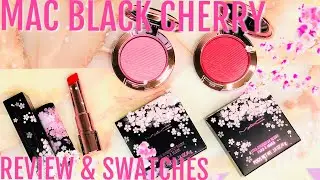 НОВАЯ ОГРАНИЧЕННАЯ КОЛЛЕКЦИЯ MAC 🌸BLACK CHERRY ОБЗОР И СВОТЧИ