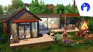 SHIPPING CONTAINER SHACK 🐺 Speed Build || The Sims 4: Werewolves (No CC)