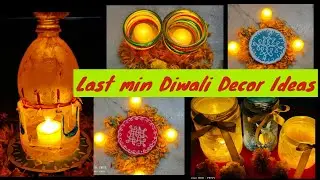 #decor / Easy diwali Decor / Last min Diwali Decor Ideas @Wittytips /Best out of waste / Diwali Diy