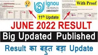 {Breaking News } IGNOU June 2022 Result Big Update  (11th Update ) Published | Grade Card Updated |