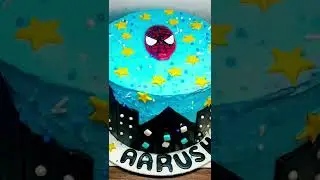 Spiderman theme cake! Cherry Berry flavor!