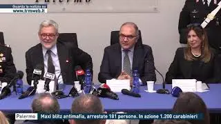 Palermo - Maxi blitz antimafia, arrestate 181 persone. In azione 1200 Carabinieri