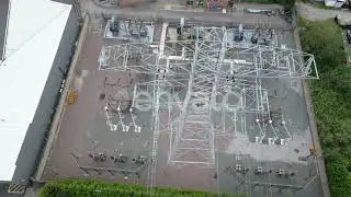 ⚡ Power Substation Aerial View | Bijli Ka Control Center | #Shorts