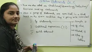 C-Language||Class-48|| Selection Statement in C ||Both in Telugu and English||Telugu Scit Tutorials