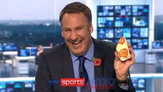 Paul Merson drops his sandwich live on Soccer Saturday
