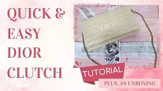 Turning my #dior clutch into a shoulder/crossbody bag