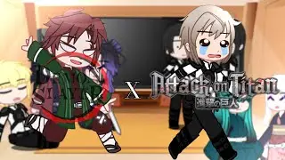 DEMON SLAYER X AOT react to each-other | read desc | kyo.mui
