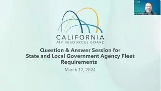 Advanced Clean Fleets &ndash; State and Local Government Agency Fleet Q&A Session