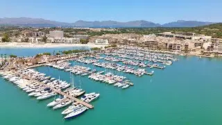 Alcudia Port Mallorca Drone View  2024