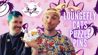 Loungefly Cats Puzzle Mystery Pins | BoxLunch Disney Pin Unboxing