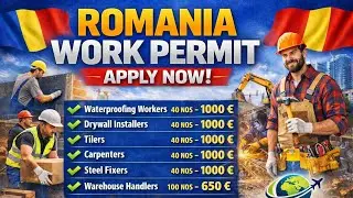 #RomaniaWorkPermit #EuropeJobs #RomaniaJobs #ConstructionJobs #WorkAbroad#SkilledWorkers #Unskilled