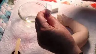 How to apply air dry varnish to a reborn doll