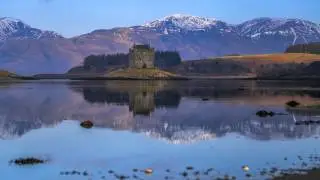 Time lapse of Stalker Castle at Loch Linnhe