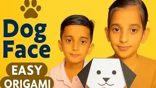 Origami Paper Dog Face 🐾  Easy for Beginners