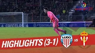 Resumen de CD Lugo vs Sporting de Gijón (3-1)