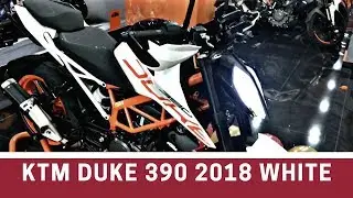 Launch Alert: KTM Duke 390 2018 edition WHITE COLOR | Walkaround and review| Whats new?
