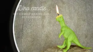 Dino candle making #diy #candle #dinosaur @colourfulcandlemaking