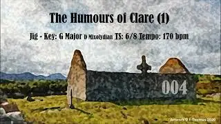 The Humours of Clare #1 (004) - Jig in G Major, 164 bpm