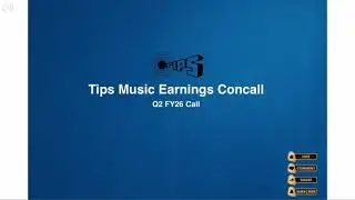 Конференция по обсуждению финансовых результатов Tips Music за 2 квартал 2026 финансового года: 1...