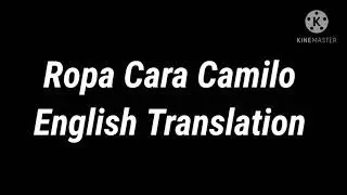 Camilo Ropa Cara English Translation