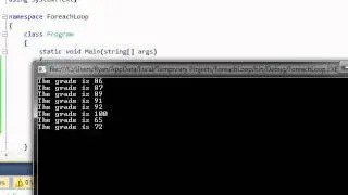 C# Tutorial 15 - The Foreach Loop