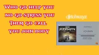 PORTABLE AZAMAN OFFICIAL VIDEO LYRICS