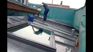 part 2 cleaning glass roof