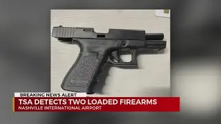 2 guns recovered at BNA checkpoints Tuesday