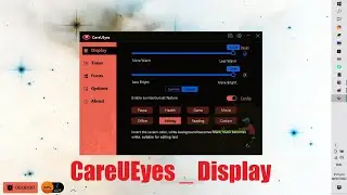 Care U Eyes  Blue Light Filter Display Settngs