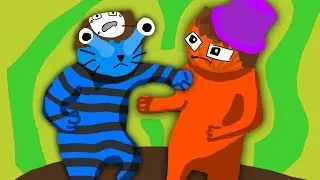 Gerdado und Palbey schlagen sich um den Sieg 「Gang Beasts」
