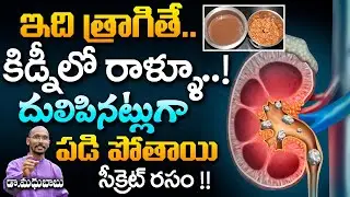 కిడ్నీలో రాళ్ళూ దులిపినట్లుగా పడి పోయే సీక్రెట్ రసం !! | Dr. Madhu Babu | Health Trends |