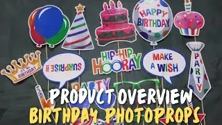 Birthday Photoprops | Product Review | Selfie Booth Props