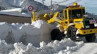 {Snow removal}町内会にホイールローダーがやって来た！除雪vlog