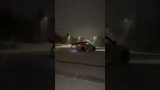 TTrs having fun in the snow. Bull-x exhaust