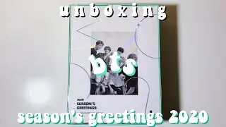 unboxing bts ❝season's greetings 2020❞ (i actually got it this year lol)